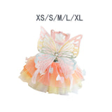Maxbell Dog Dress Summer Apparel Pet Dogs Princess Clothes for Holiday Birthday Party XS
