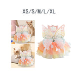 Maxbell Dog Dress Summer Apparel Pet Dogs Princess Clothes for Holiday Birthday Party XS