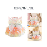 Maxbell Dog Dress Summer Apparel Pet Dogs Princess Clothes for Holiday Birthday Party XS