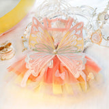 Maxbell Dog Dress Summer Apparel Pet Dogs Princess Clothes for Holiday Birthday Party XS