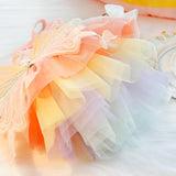 Maxbell Dog Dress Summer Apparel Pet Dogs Princess Clothes for Holiday Birthday Party S