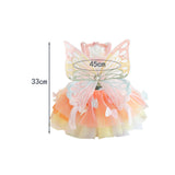 Maxbell Dog Dress Summer Apparel Pet Dogs Princess Clothes for Holiday Birthday Party L