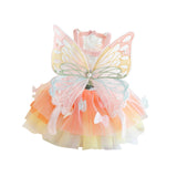 Maxbell Dog Dress Summer Apparel Pet Dogs Princess Clothes for Holiday Birthday Party L