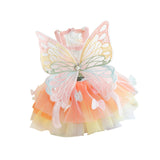 Maxbell Dog Dress Summer Apparel Pet Dogs Princess Clothes for Holiday Birthday Party L