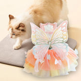 Maxbell Dog Dress Summer Apparel Pet Dogs Princess Clothes for Holiday Birthday Party XL