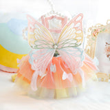 Maxbell Dog Dress Summer Apparel Pet Dogs Princess Clothes for Holiday Birthday Party XL