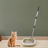 Maxbell Extendable Cat Litter Scooper Long Handle Poo Sifting for Kitty Bunny Rabbits 4.3mmx4.3mm