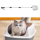 Maxbell Extendable Cat Litter Scooper Long Handle Poo Sifting for Kitty Bunny Rabbits 3.8mmx3.8mm