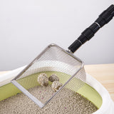 Maxbell Extendable Cat Litter Scooper Long Handle Poo Sifting for Kitty Bunny Rabbits 2.8mmx2.8mm