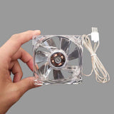 Maxbell Hamster Cage Cooling Fan Easily to Mount Bunny Cooling for Parrot Birds Rabbit 8cmx8cm