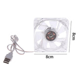 Maxbell Hamster Cage Cooling Fan Easily to Mount Bunny Cooling for Parrot Birds Rabbit 8cmx8cm