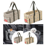 Maxbell Dog Carrier for Car Car Center Console Dog Seat Stable Non Slip Pet Supplies Gray