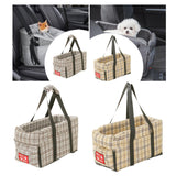 Maxbell Dog Carrier for Car Car Center Console Dog Seat Stable Non Slip Pet Supplies Gray
