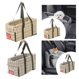 Maxbell Dog Carrier for Car Car Center Console Dog Seat Stable Non Slip Pet Supplies Gray