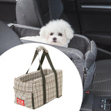 Maxbell Dog Carrier for Car Car Center Console Dog Seat Stable Non Slip Pet Supplies Gray