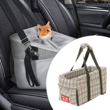 Maxbell Dog Carrier for Car Car Center Console Dog Seat Stable Non Slip Pet Supplies Gray