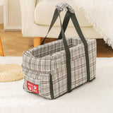Maxbell Dog Carrier for Car Car Center Console Dog Seat Stable Non Slip Pet Supplies Gray