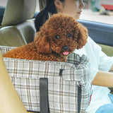 Maxbell Dog Carrier for Car Car Center Console Dog Seat Stable Non Slip Pet Supplies Gray