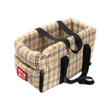 Maxbell Dog Carrier for Car Car Center Console Dog Seat Stable Non Slip Pet Supplies Beige