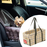 Maxbell Dog Carrier for Car Car Center Console Dog Seat Stable Non Slip Pet Supplies Beige