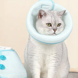 Maxbell Dog Cat Cone Dog Cat Protective Cone for Cat Trimming Pet Bathing Small Dogs M blue