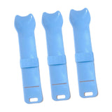Maxbell 3Pcs Cat Strip Squeeze Spoon Holder Pet Supplies Cute for Puree Snack Blue