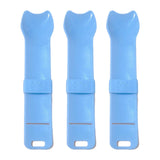 Maxbell 3Pcs Cat Strip Squeeze Spoon Holder Pet Supplies Cute for Puree Snack Blue
