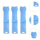 Maxbell 3Pcs Cat Strip Squeeze Spoon Holder Pet Supplies Cute for Puree Snack Blue