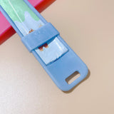 Maxbell 3Pcs Cat Strip Squeeze Spoon Holder Pet Supplies Cute for Puree Snack Blue