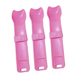 Maxbell 3Pcs Cat Strip Squeeze Spoon Holder Pet Supplies Cute for Puree Snack Pink