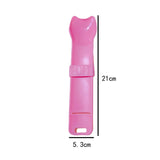 Maxbell 3Pcs Cat Strip Squeeze Spoon Holder Pet Supplies Cute for Puree Snack Pink