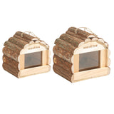 Maxbell Wooden Birdhouse Mating Box Bird Cage for Canary Small Medium Birds Cockatoo S