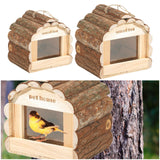 Maxbell Wooden Birdhouse Mating Box Bird Cage for Canary Small Medium Birds Cockatoo S