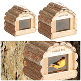 Maxbell Wooden Birdhouse Mating Box Bird Cage for Canary Small Medium Birds Cockatoo S