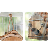 Maxbell Wooden Birdhouse Mating Box Bird Cage for Canary Small Medium Birds Cockatoo S