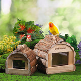 Maxbell Wooden Birdhouse Mating Box Bird Cage for Canary Small Medium Birds Cockatoo S