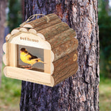 Maxbell Wooden Birdhouse Mating Box Bird Cage for Canary Small Medium Birds Cockatoo S