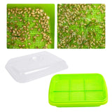 Maxbell Seed Sprouter Tray Versatile Cat Grass Planter Tray for Home Garden Planting Clear Insulation Lid