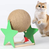 Maxbell Cat Scratcher Toy Versatile Rotatable Ball for Indoor Kitties to Grind Claws Large