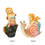 Maxbell Mermaid Figurine Underwater Aquarium Decor Accessories Hideout Mermaid Decor style A