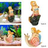 Maxbell Mermaid Figurine Underwater Aquarium Decor Accessories Hideout Mermaid Decor style A