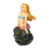 Maxbell Mermaid Figurine Underwater Aquarium Decor Accessories Hideout Mermaid Decor style A