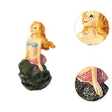 Maxbell Mermaid Figurine Underwater Aquarium Decor Accessories Hideout Mermaid Decor style A