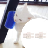 Maxbell 2Pcs Pet Silicone Brush Cat Brush for Shedding for Long and Short Hair Puppy white