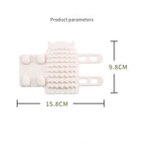 Maxbell 2Pcs Pet Silicone Brush Cat Brush for Shedding for Long and Short Hair Puppy white