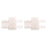 Maxbell 2Pcs Pet Silicone Brush Cat Brush for Shedding for Long and Short Hair Puppy white