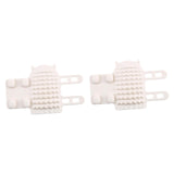 Maxbell 2Pcs Pet Silicone Brush Cat Brush for Shedding for Long and Short Hair Puppy white