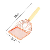 Maxbell Cat Scoop Wood Handle Scoop for Rabbits Aquarium Kitty