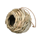 Maxbell Hand Woven Bird Nest Sturdy Hanging Grass Bird House for Outside Home Indoor 12x12cm