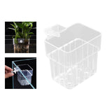 Maxbell Aquarium Plant Holder Hollow Design Cultivation Small Plant Holder with Hook